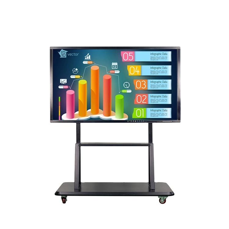 75 Inch Ultra HD 4K LED Interactive Touch Screens Kiosk for Office Supplies Smart Screen Multi Touch Displays