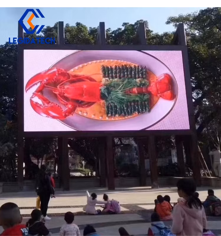 Legida P5mm P6 P8 P10 Back Service Big Video Wall Screen Outdoor LED Display 3D Outside Building Advertising Digital Billboard