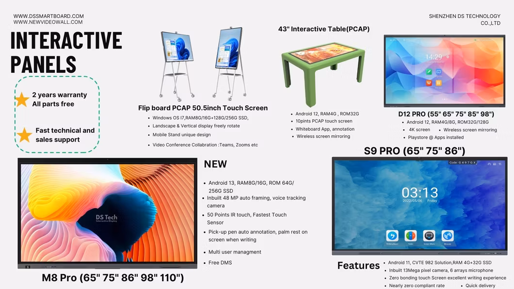 75 Inch Digital Signage Freestanding Window Display Digital Signage Android OS