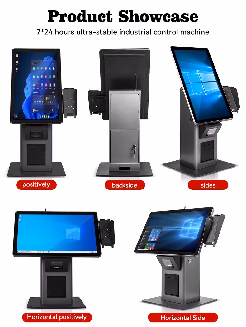 Self-Service Terminal Food Order Machine Self Order Kiosk in Restaurant PC Panel Touch Screen Computer All in One Touch LCD 4K