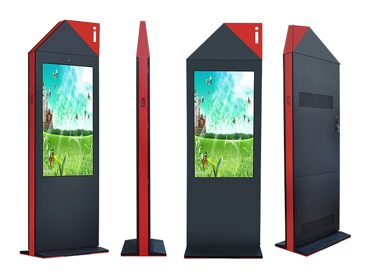 55 Inch Air-Cooled Vertical Screen Floor Ultra-Thin Outdoor Advertising Machine LCD Ad Screen LED Digital Signage Android Digital Signage 4K Advertising