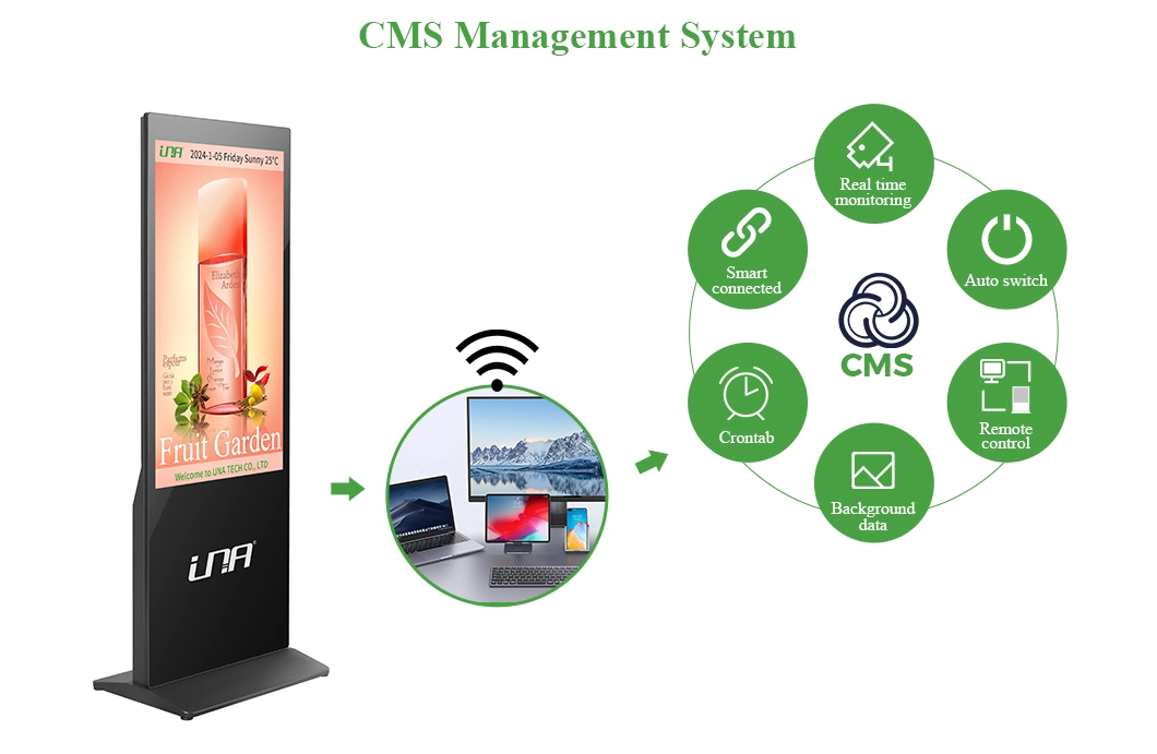 Capacitive Advertising Display Network Wi-Fi Player Multimedia Video Digital Signage