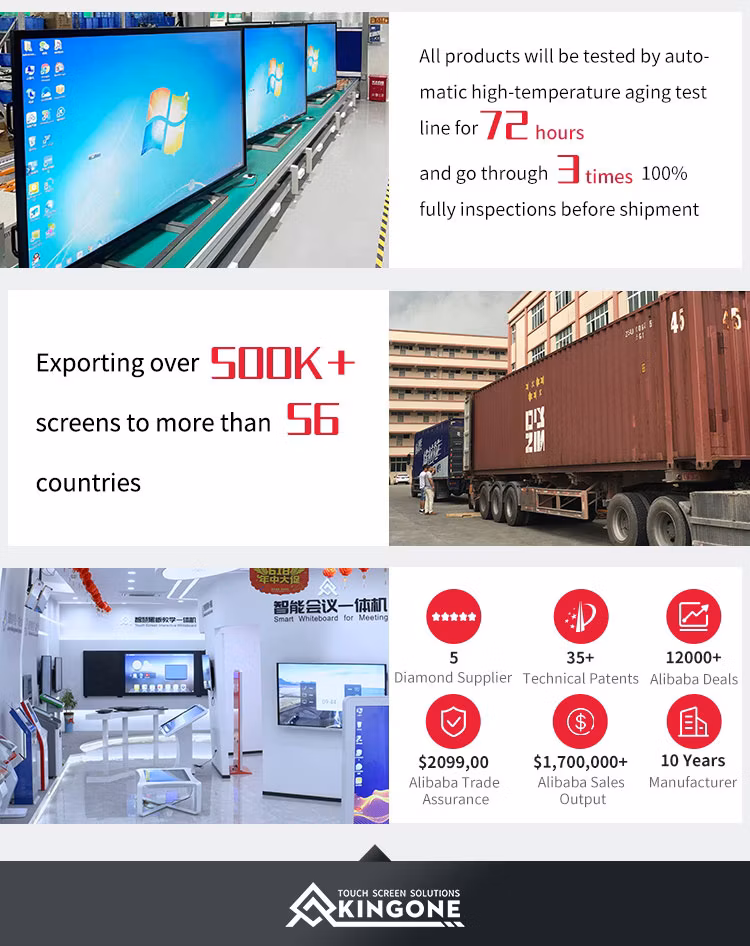 55 Inch Digital Signage Kiosk Touchscreen Floor Standing Kiosk Vertical Advertising Kiosk
