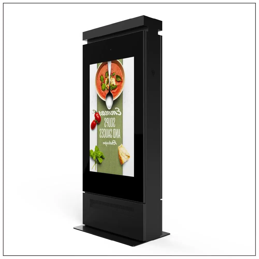 Outdoor Display Painted Digital Signage Smart TV Touch Kiosk with Tiger Powder Zinc Primer