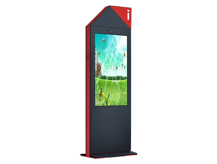 55 Inch Air-Cooled Vertical Screen Floor Ultra-Thin Outdoor Advertising Machine LCD Ad Screen LED Digital Signage Android Digital Signage 4K Advertising