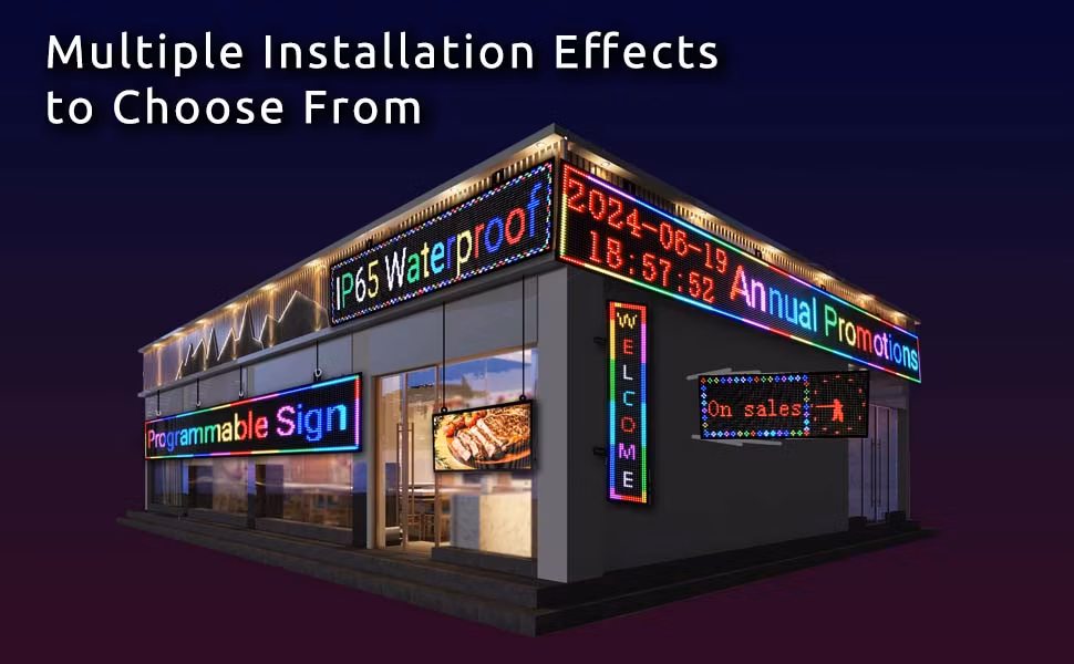 Full Color Customizable Outdoor LED Scrolling Signs for Business Promotion