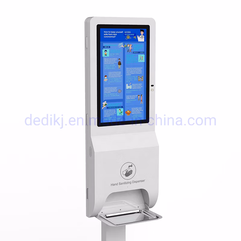 Floor Stand Electronic Hand Sanitizer Alcohol Gel Dispenser Soap Dispenser Kiosk