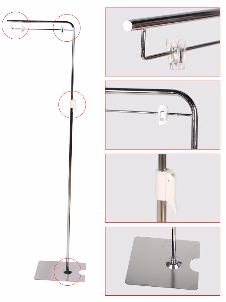 Metal Supermarket Pop Display Stand Advertising Poster Sign Holder