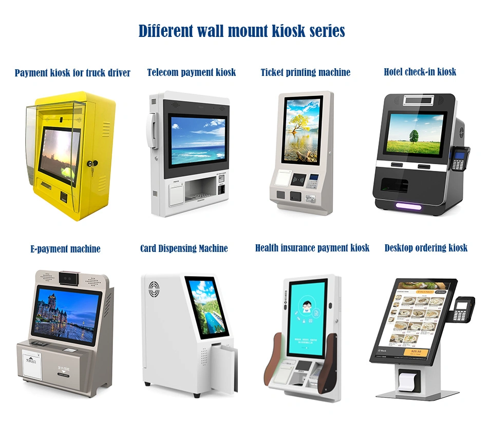 LCD Advertising Display Screen Totem Kiosk Android Window System Open API Sdk Integrated Self Payment Kiosk Terminal