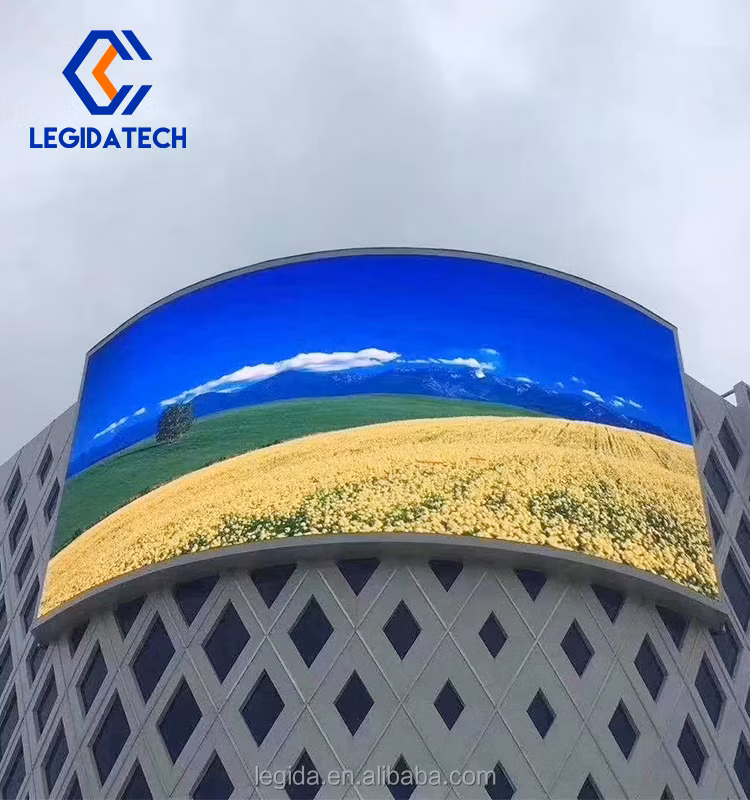 Legida P5mm P6 P8 P10 Back Service Big Video Wall Screen Outdoor LED Display 3D Outside Building Advertising Digital Billboard