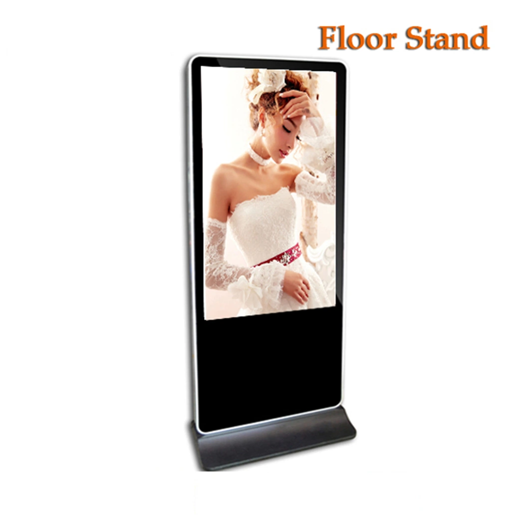 Floor Stand for Digital Signage 43 Inch Advertising LED Display Screen Indoor Digital Signage All in One Touch Screen PC IR Touch