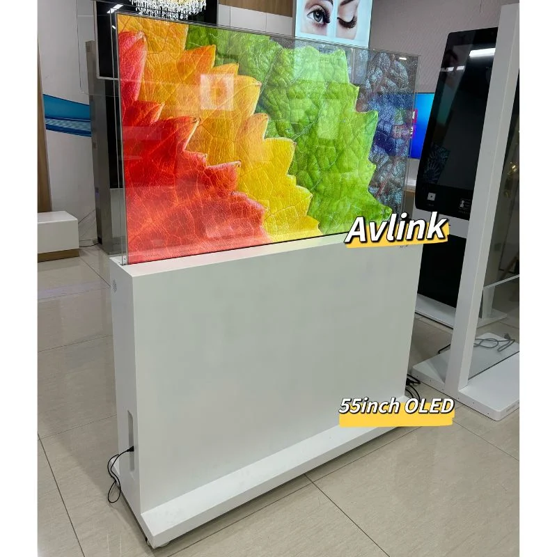 55inch OLED Touch Screen LG Panel Transparent Display for Museum