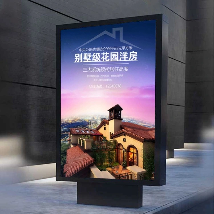 Low Price 55inch Solar Advertising Display Outdoor Digital Signage Screen Totem with LCD Display Floor Stand for Outdoor