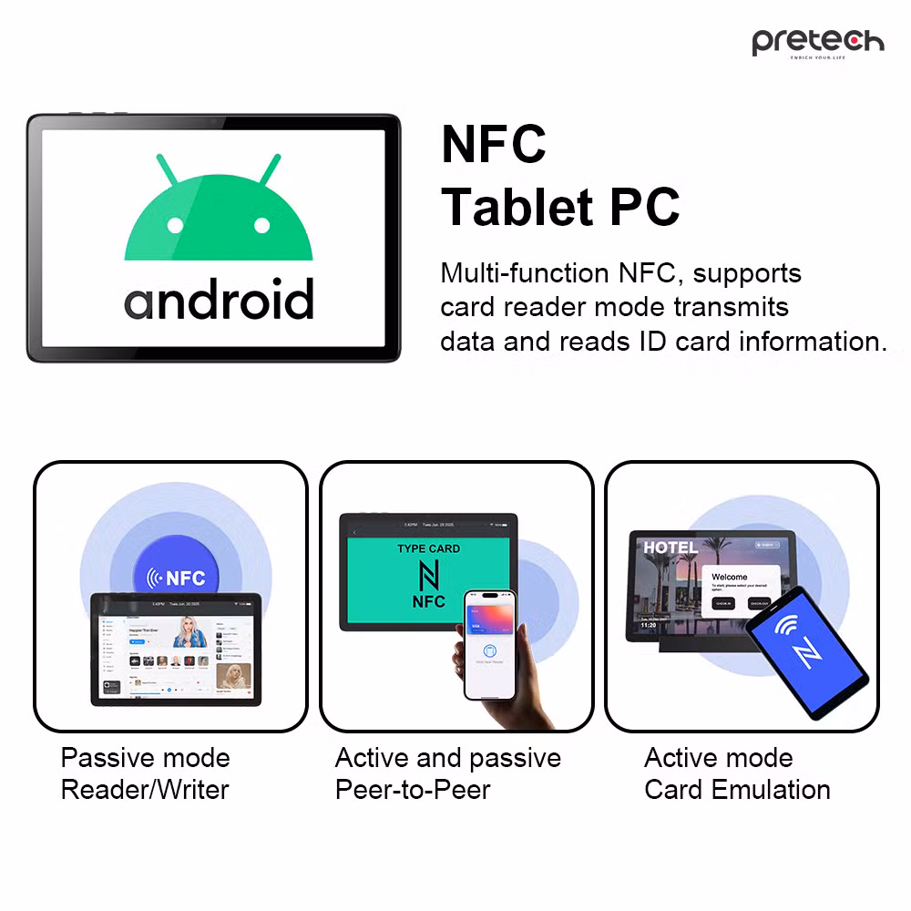 Cost-Effective 8 Inch Android Tablet Front NFC Octa Core 800*1280 IPS Touch Screen Smart Tablet 4G WiFi Tablet PC Manufacturer