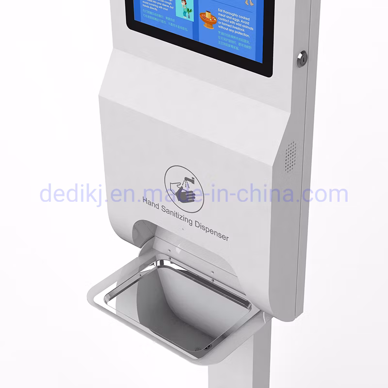 Floor Stand Electronic Hand Sanitizer Alcohol Gel Dispenser Soap Dispenser Kiosk