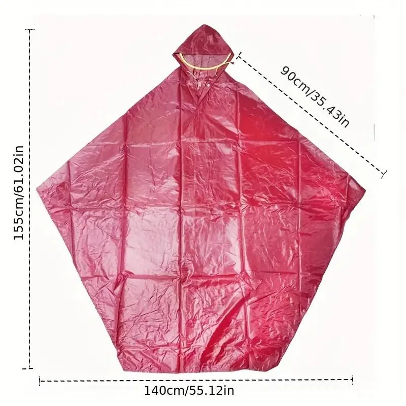 Bicycle Poncho, Electric Bike Riding Hat for Men Women, Rain Proof Cloak for Outdoor Travel, Hiking, Adult Cycling Poncho Raincoat