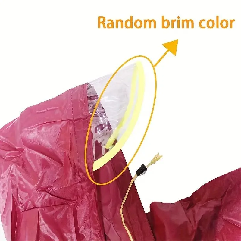 Bicycle Poncho, Electric Bike Riding Hat for Men Women, Rain Proof Cloak for Outdoor Travel, Hiking, Adult Cycling Poncho Raincoat