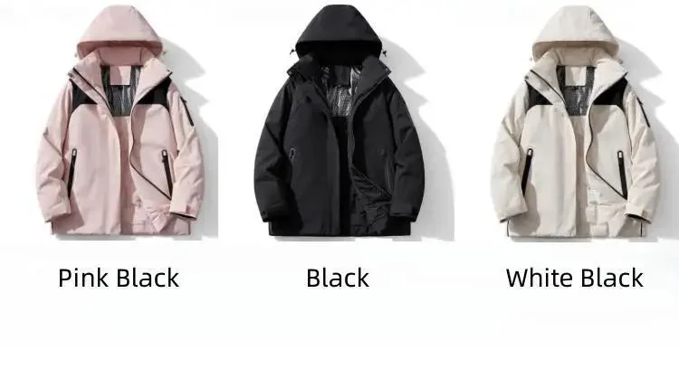 Men Women Hiking Jacket Waterproof Camping Trekking Climbing Windbreaker Outdoor Softshell Cotton Coat