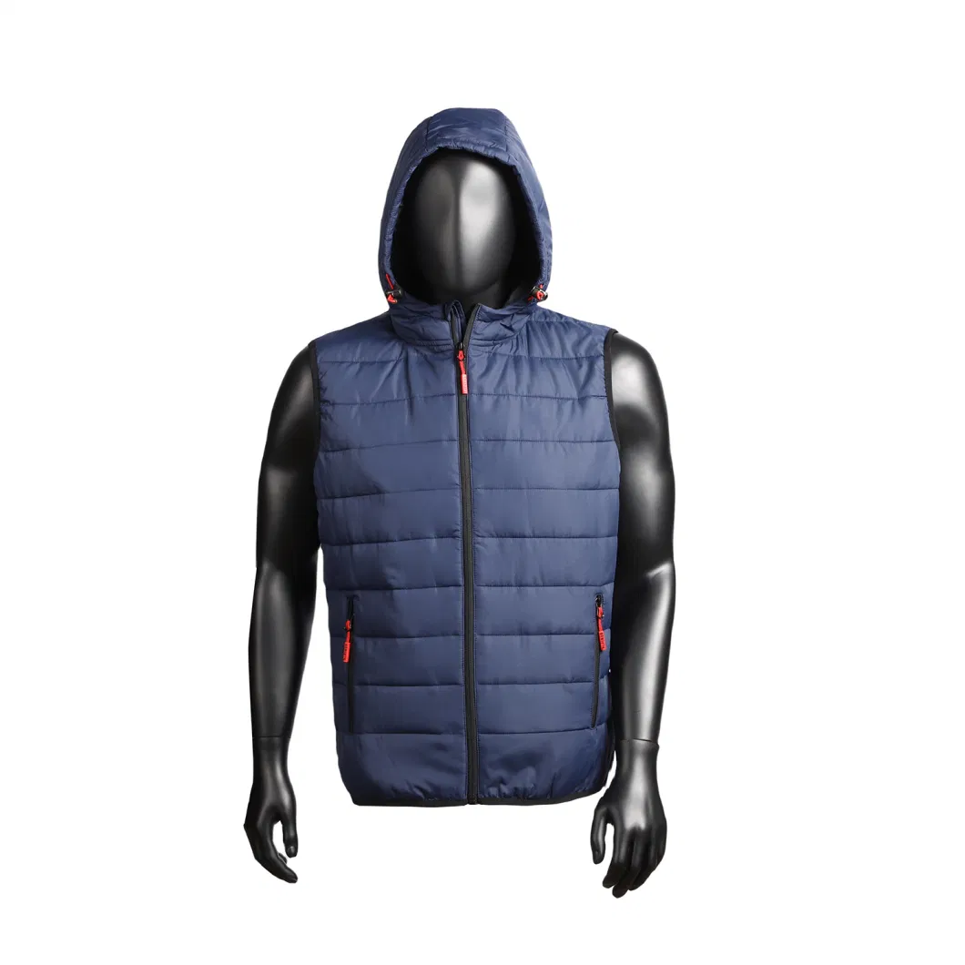 Men Outwear Winter Warm Duck Down Jacket Thick Hooded Custom Hybrid Softshell Puffer Coat Parka Quilted
