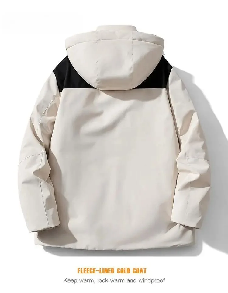 Men Women Hiking Jacket Waterproof Camping Trekking Climbing Windbreaker Outdoor Softshell Cotton Coat