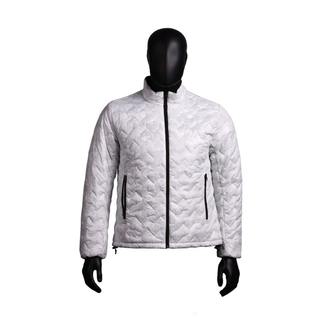 Men Outwear Winter Warm Duck Down Jacket Thick Hooded Custom Hybrid Softshell Puffer Coat Parka Quilted