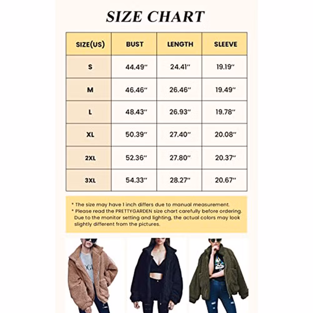 Women′s Faux Fur Jacket Shaggy Jacket Winter Fleece Coat Outwear Shaggy Shearling Jacket