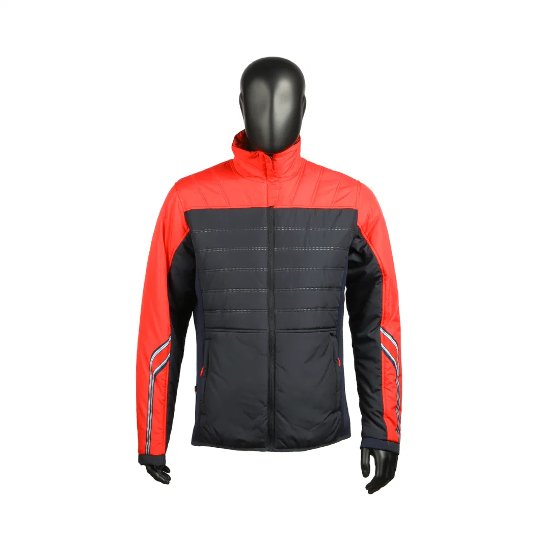 Men Outwear Winter Warm Duck Down Jacket Thick Hooded Custom Hybrid Softshell Puffer Coat Parka Quilted