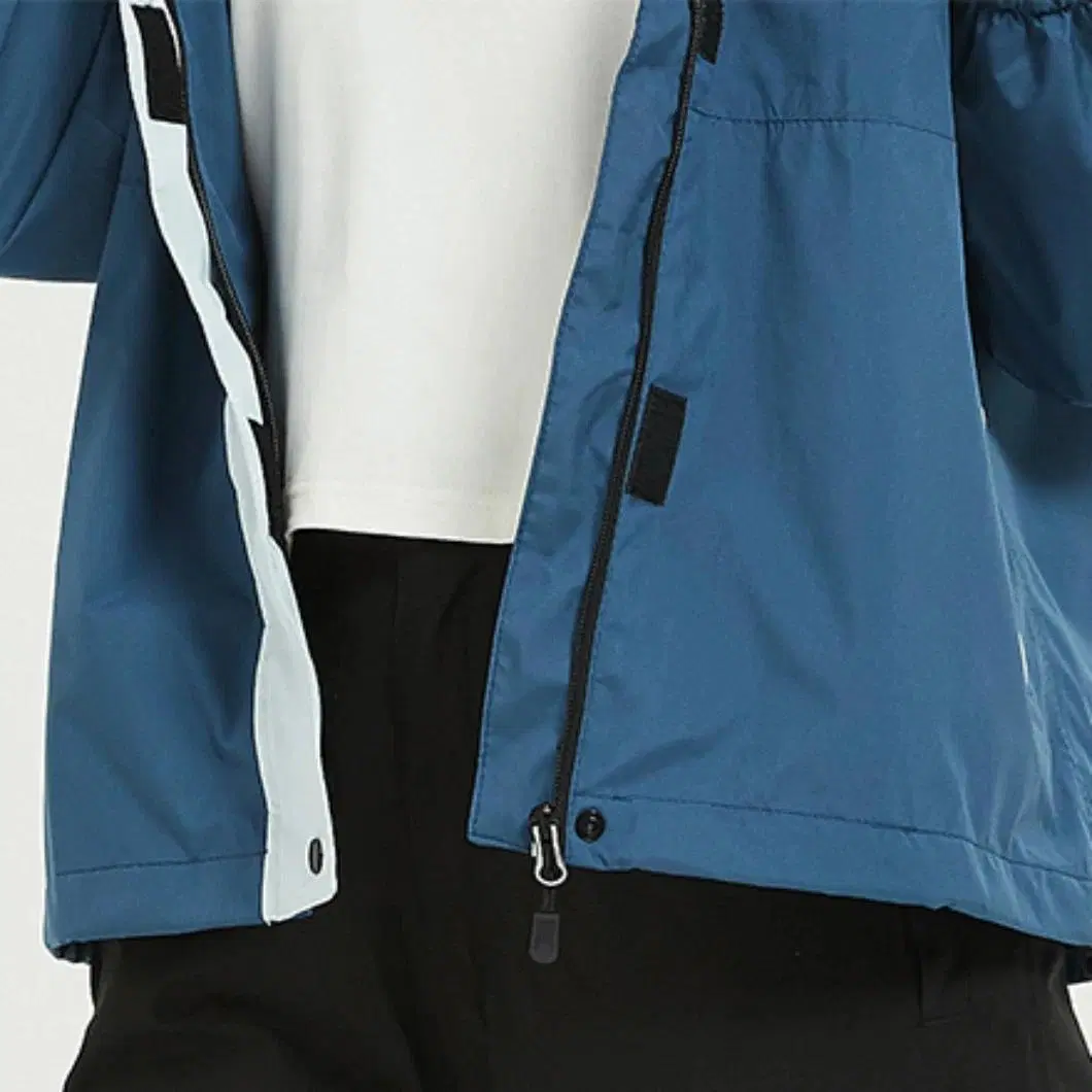 Outdoor Color Spliced Cycling Hiking Riding Coat Women Clothes Windproof Rain Jacket