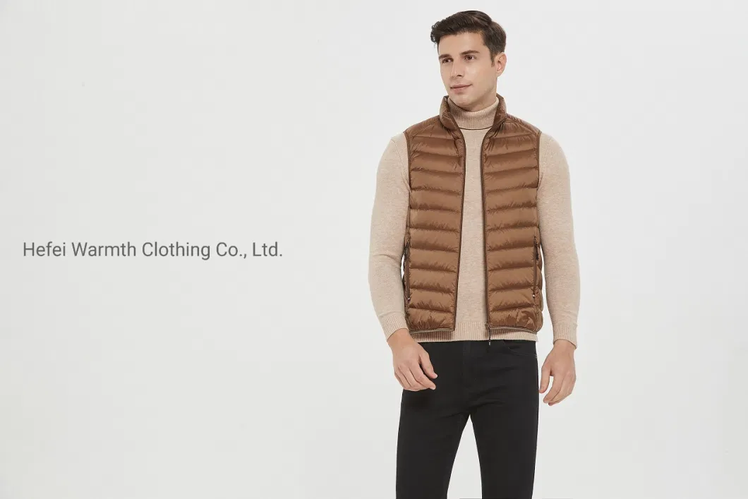 Comfortable Slim Insulated Vests Windproof Warm Light Down Vest Puffer Vest & Waistcoat