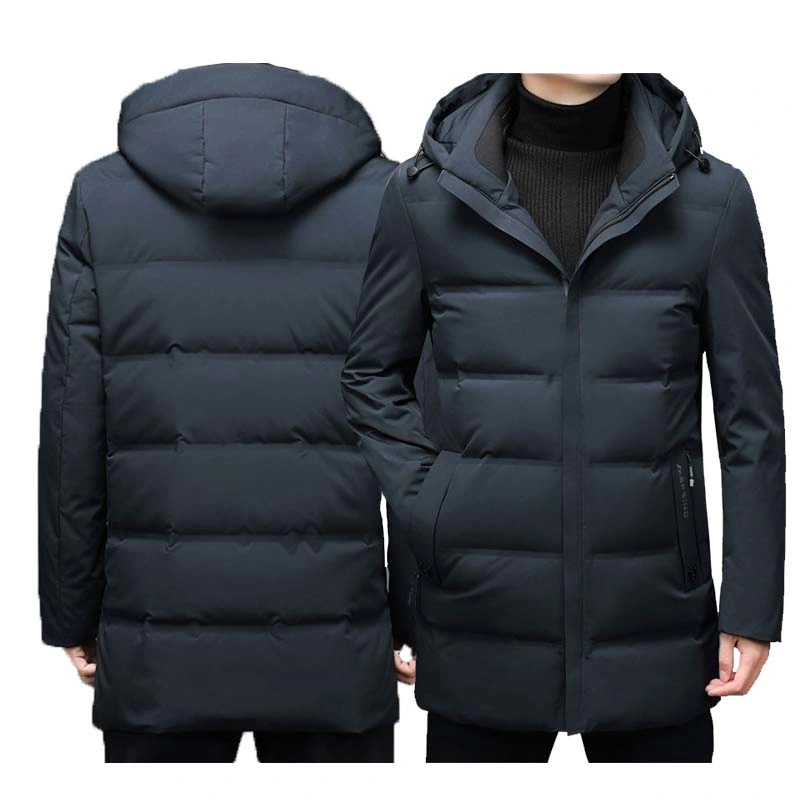 Hot Selling Winter High Quality Anti-Static Lining Polyester Duck Down Long Puffer Coat