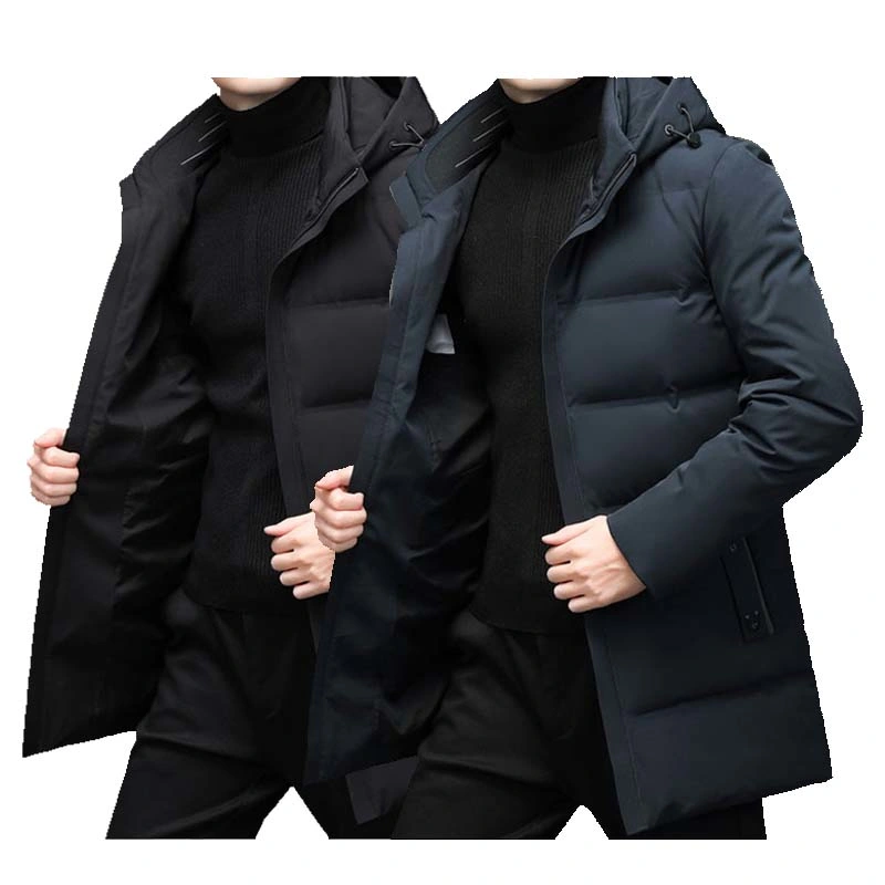 Hot Selling Winter High Quality Anti-Static Lining Polyester Duck Down Long Puffer Coat