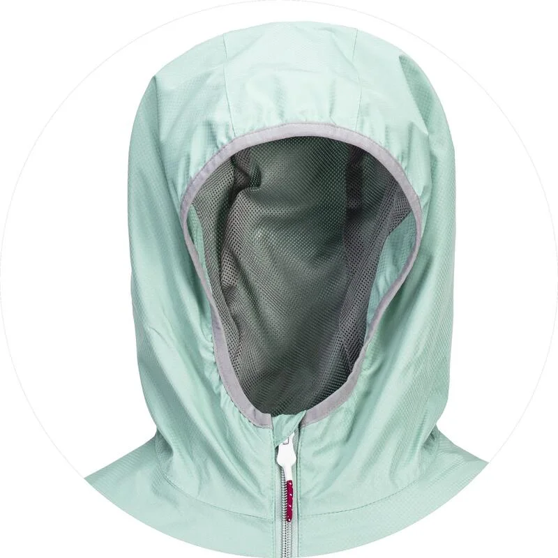 Customized Mint Green Women Clothes Durable Outdoor Windproof Jacket with Hood