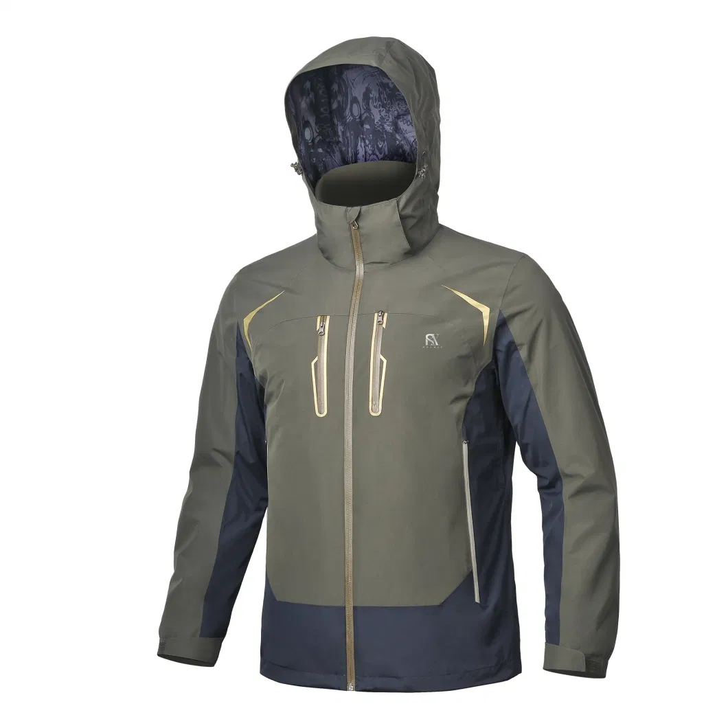Custom Fashion Waterproof Light Skin Winter Men Cotton Padded Jacket with Hood