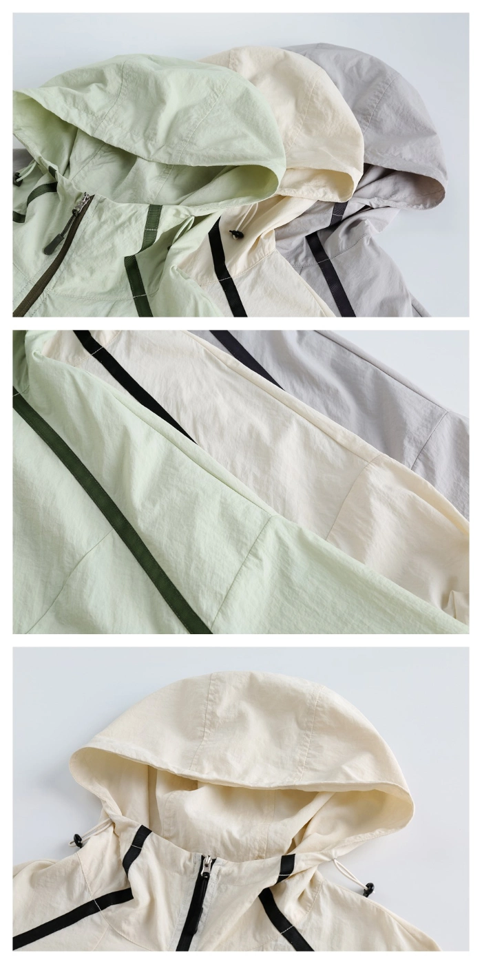 Outdoor Waterproof and Windproof Travel Jacket Women′s Hooded Commuter Casual Jacket