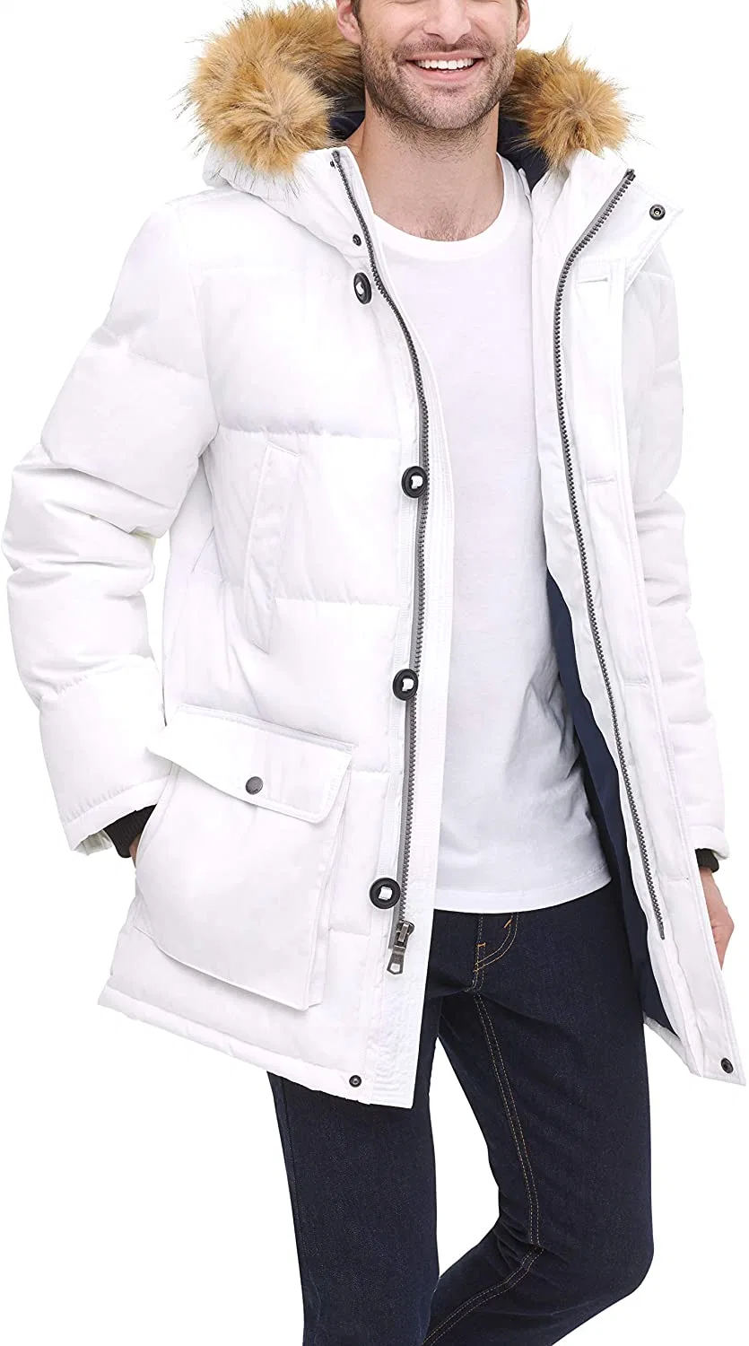 Fur Hooded Down Parka Canada Style Men′s Plus Size Goose Down Jacket Outdoor Winter Jackets Parka Outwear