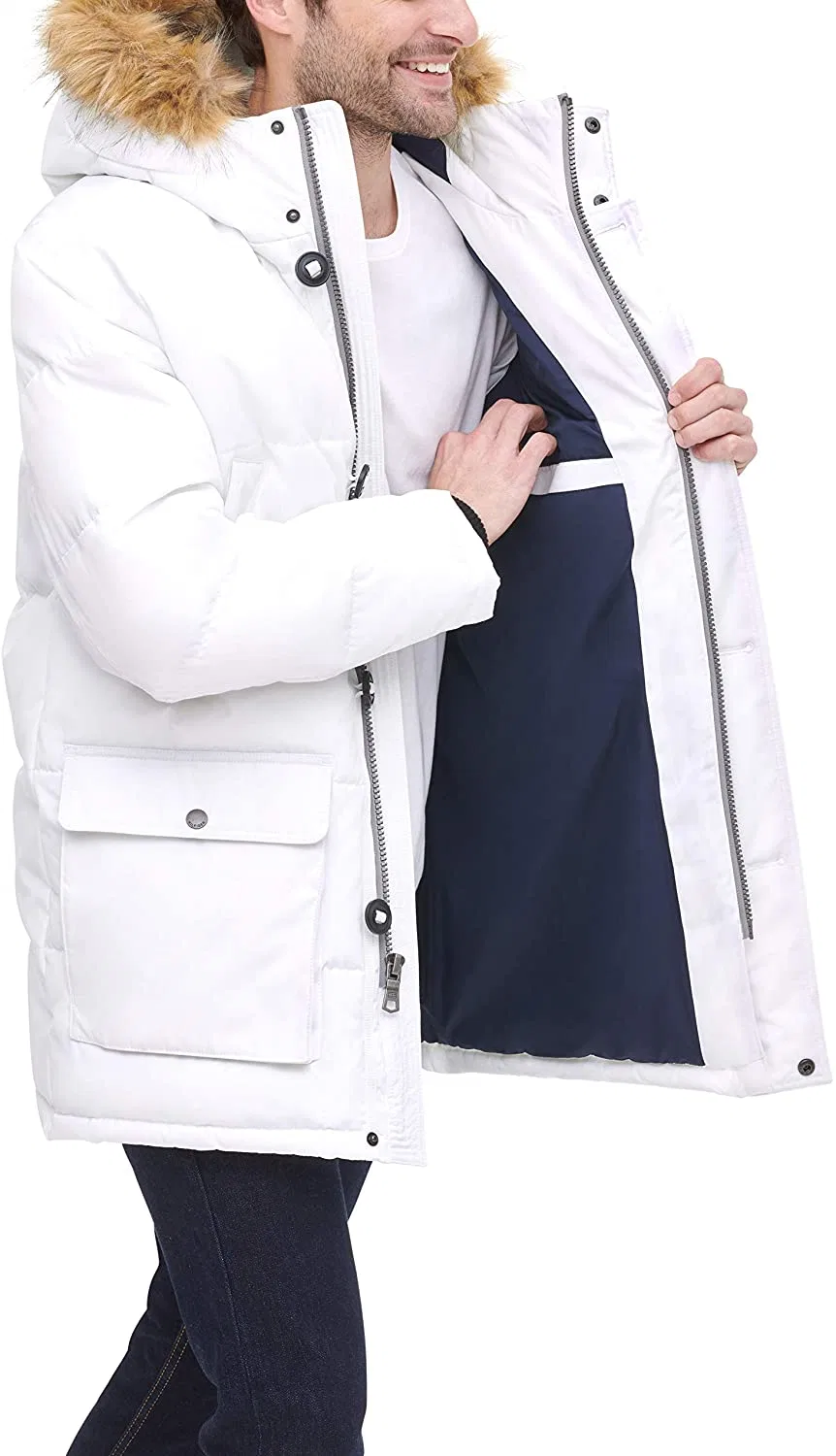 Fur Hooded Down Parka Canada Style Men′s Plus Size Goose Down Jacket Outdoor Winter Jackets Parka Outwear