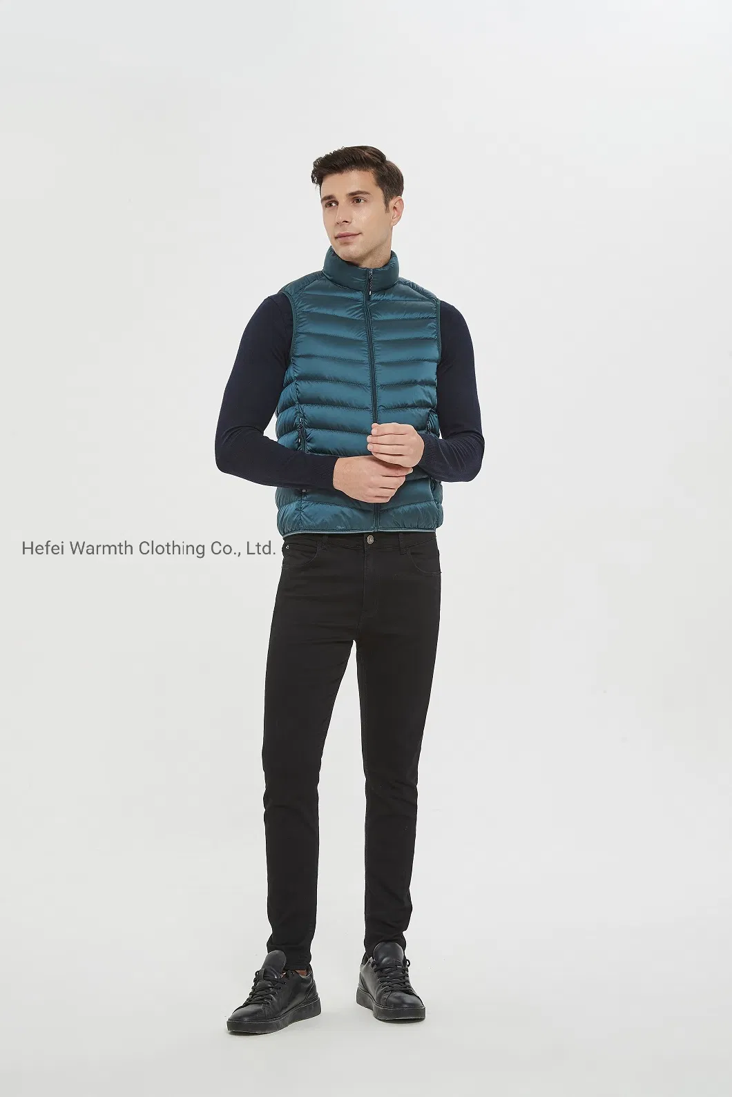 Comfortable Slim Insulated Vests Windproof Warm Light Down Vest Puffer Vest & Waistcoat