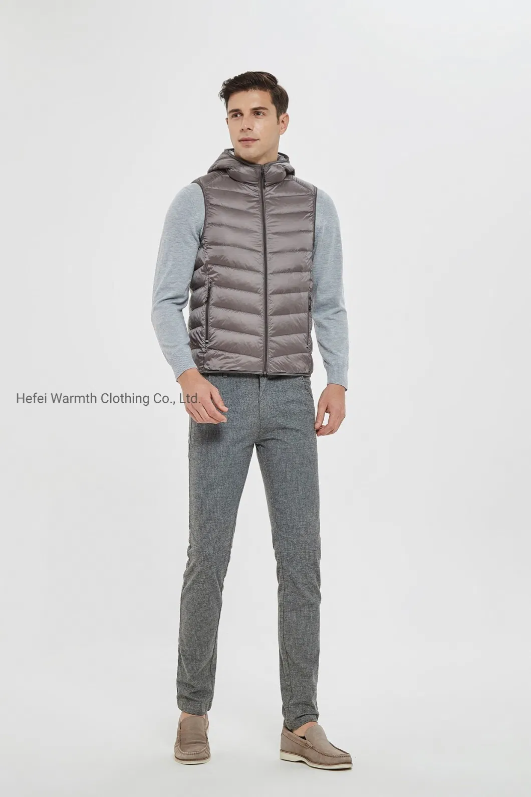 Comfortable Slim Insulated Vests Windproof Warm Light Down Vest Puffer Vest & Waistcoat
