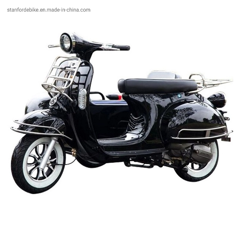 2021 New Best Sell 1500W Vespa with Side Car 3 Wheel Electric Tricycle for Adult