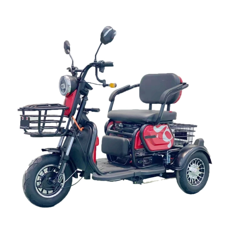 Multi-Purpose Foldable Seat Cheap Three Wheel Electric Tricycle for Cargo and Passengers