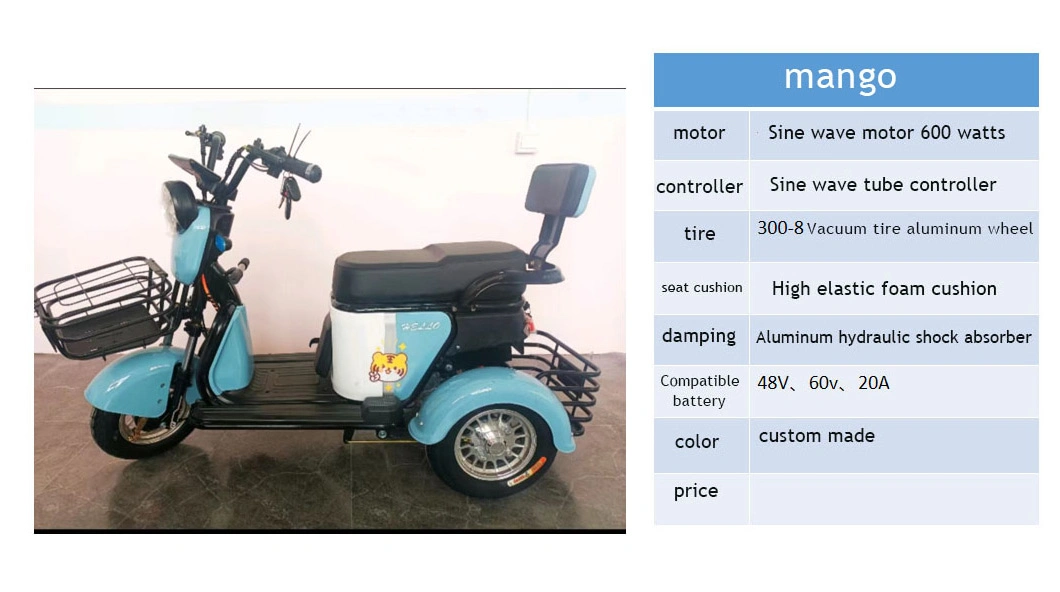 Motorized Tricycle Pulling Goods Agricultural Tricycle Transport