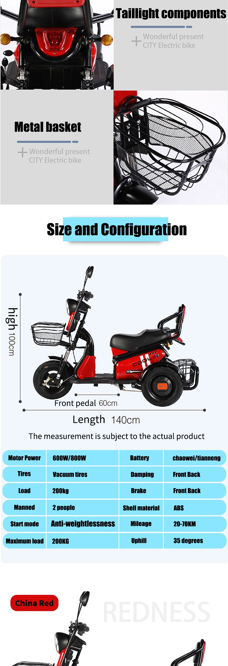 China Foldable Electric Power Tricycle Scooter Adult 3 Three Wheel Price Cheap Electric Tricycles for Elderly