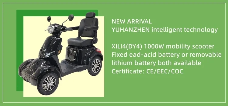 2024 Hot Selling CE Elderly Electric Mobility Scooter 3 Wheels Motorcycle 650W 800W 1000W Disabled Tricycle Handicapped Vehicle E-Bike with Rear Box