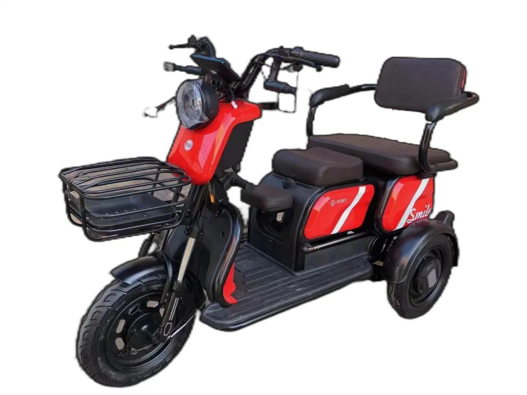 Fat Tire Three Wheel Motor Adult Battery Powered Electric Tricycles Powered Trike for Elderly Leisure Passenger