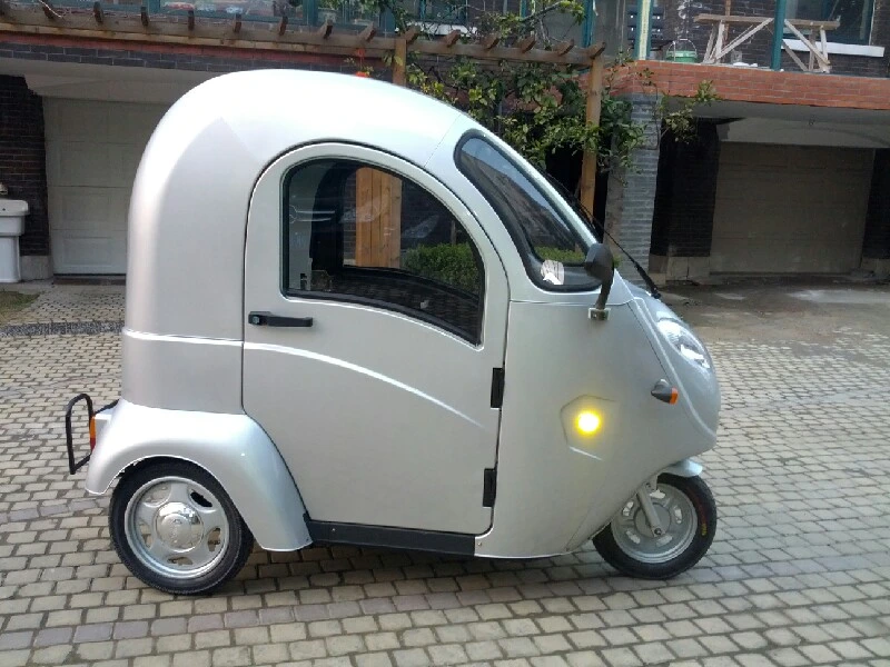 Enclosed Electric Tricycle Trike for Passenger 3 Wheel Motorcycle for Sale