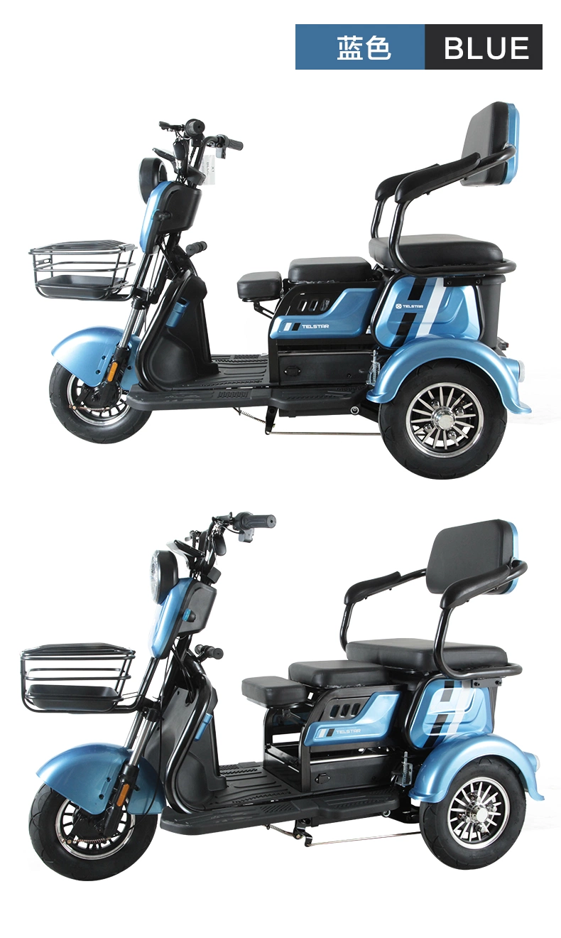 3 Wheel Adults Battery Powered Electric Tricycles Adultos Three Wheel Triciclo Electrico Trike for Sale