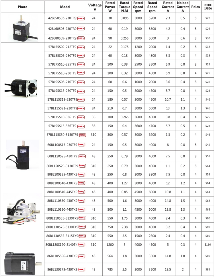 Permanent Magnet BLDC 48V 1000W Brushless DC Motor for Electric Bicycle Usage