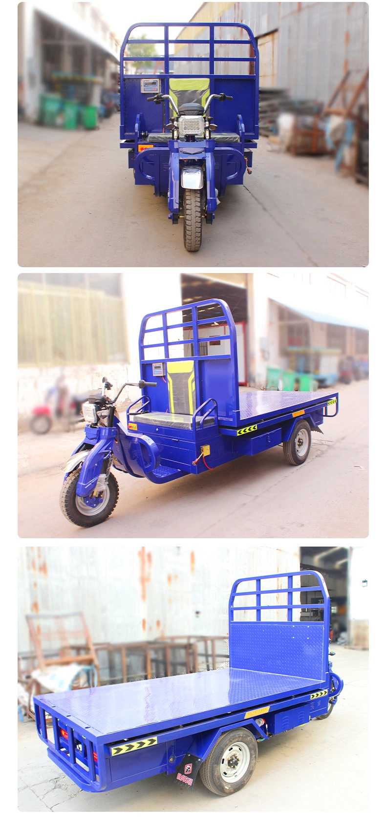 Battery Powered Durable Electric Cargo Tricycle with Kit High Power