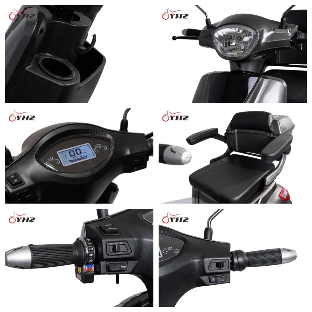 2024 Hot Selling CE Elderly Electric Mobility Scooter 3 Wheels Motorcycle 650W 800W 1000W Disabled Tricycle Handicapped Vehicle E-Bike with Rear Box