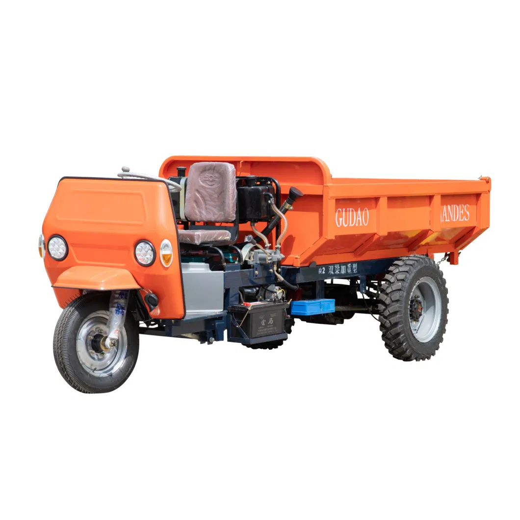 2021 Hot-Selling 2000W 3000W 60V Mine Transport Tricycle / Tricycle Dump Truck / Small Electric Tricycle for Construction